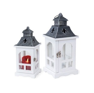 Handcrafted Wooden Candle Lantern for Decorative Home Styling <b>Fireplace</b> <b>Mantel</b> Wedding Venue and Seasonal Arrangements - Product Image 2