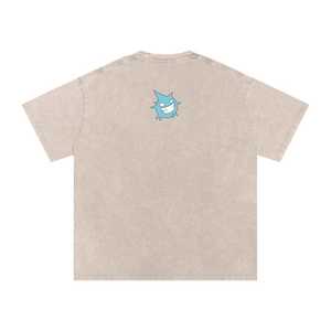 T-shirt décontracté en coton lavé, texture délavée, style urbain, confortable, haut de gamme pour tous les jours, mode urbaine moderne pour hommes et femmes - Product Image 4