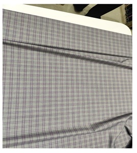 Tela de Poliéster y Algodón a Rayas, Material Textil Tejido para Trajes, Camisas, Prendas de Vestir, Confección de Ropa, Uso en Rollos - Product Image 1