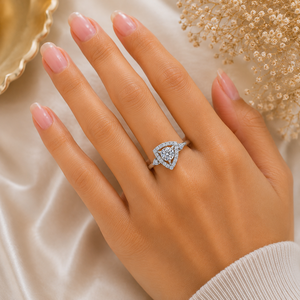 Anillo de Diamantes de Corte Redondo Cultivados en Laboratorio de Primera Calidad, Plata 925, Oro de 9kt, 14kt, 18kt, Anillos de Diamantes para Mujer, Anillo de Compromiso - Product Image 2