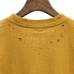 Camisetas Oversize de Algodón Pesado con Efecto Desgastado, Estampados Gráficos Personalizados, Estilo Urbano, Ajuste Holgado, Ropa Casual de Moda - Product Image 6