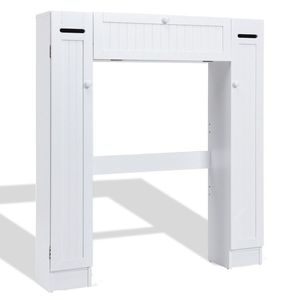 Mobiletto in Legno per Bagno da Posizionare Sopra il WC, Scaffali per Bagno - Product Image 4