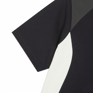 Men's Black <b>Raglan</b> <b>Sleeve</b> Sporty <b>T</b>-<b>Shirt</b> Polyester/Cotton Knitted Breathable Oversized O-Neck Eco-Friendly Quick Dry - Product Image 4