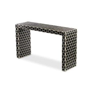Mesa con Incrustaciones de Hueso de ILAHI, Diseño Moderno con Detalles de Ágata, Almacenamiento Portátil, Muebles para el Hogar - Product Image 3