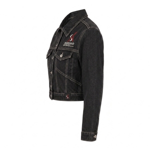 Veste en jean imprimée en coton à séchage rapide, prix compétitif, style décontracté urbain, veste en jean personnalisable pour femme - Product Image 6