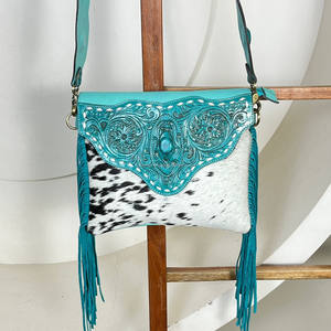 Bolso Bandolera de Cuero Genuino con Flecos, Diseño Exclusivo 2026, Hecho a Mano, para Mujer, Venta al por Mayor, Expo de Marzo - Product Image 4