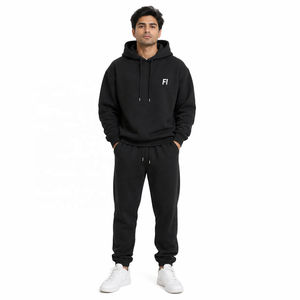 Conjunto de Sudadera con Capucha y Pantalones Deportivos de Forro Polar Grueso para Hombre, con Interior Suave y Cálido, Proveedor Mayorista OEM - Product Image 1