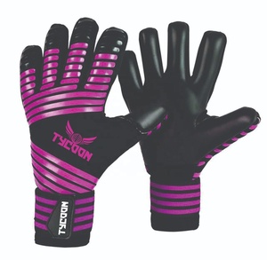 Gants de gardien de but de football de haute qualité, protection des doigts, quantité minimale de commande, paume professionnelle de football et dos de main en PU souple - Product Image 1