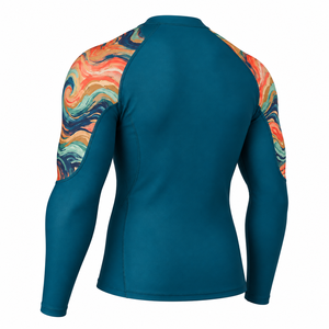 Rashguard de compresión de manga larga sublimado personalizado para MMA, BJJ, No-Gi, Grappling, Boxeo, Muay Thai, entrenamiento, para hombre y mujer - Product Image 4