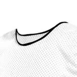 White Mesh Sleeveless Sports Vest Unisex Crew Neck Breathable Regular Fit Adult All Seasons <b>Jersey</b> Tank Top - Product Image 5