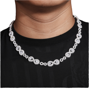 Collar de Lujo con Diamantes Moissanite Infinity, Estilo Hip Hop, VVS Premium, Joyería de Moda Unisex, Accesorio de Regalo - Product Image 2
