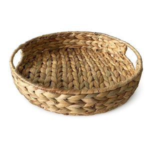 Natural Seagrass Tray Decorative Storage <b>Basket</b> For Chic Bedroom Nightstands And Personal Jewelry <b>Display</b> - Product Image 2