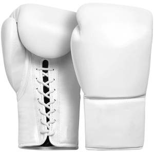Gants de boxe professionnels à lacets en cuir de vache véritable pour la compétition, équipement d'entraînement et de sparring personnalisé Pro-Fight - Product Image 6