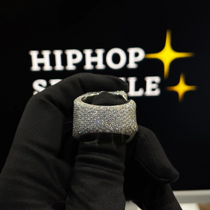 High Quality JA Letter Iced Out <b>Ring</b> 925 <b>Silver</b> Moissanite Diamonds Hip Hop Luxury <b>Statement</b> Jewelry <b>Ring</b> for Men Women Gift - Product Image 6