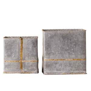 Macetas Galvanizadas de Aspecto Premium, Juego de Macetas con Asas para Decoración Interior y Exterior - Product Image 5