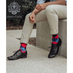 Calzini sportivi casual da uomo, 6 paia, con motivo colorato Rainbow Harmony - Product Image 3