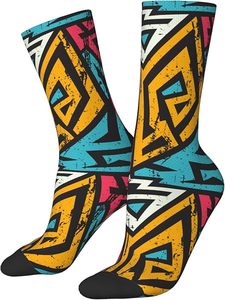 Custom Anti-Bacterial Anti-Slip Sublimation Printed Cotton/Bamboo Quick Dry Sports Casual Men's <b>Socks</b> Bulk Supplier Wholesale - Product Image 5