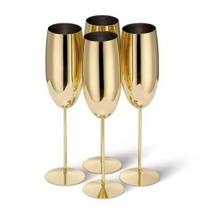 Designer Classic Metal <b>Goblet</b> Brass/Copper Reusable <b>Wine</b> Cup 301-450ml for Party Event Restaurant - Product Image 1