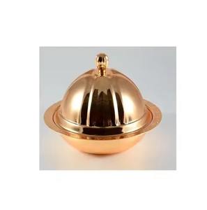 Elegante Tazón de Metal para Dátiles, Estilo Tradicional, Presentación de Frutos Secos para Ceremonias Culturales y Decoración de Fiestas - Product Image 1