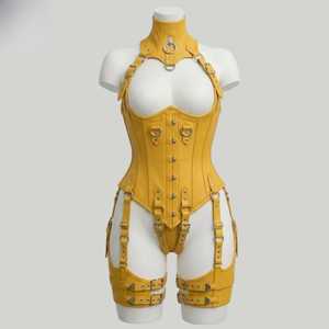 Ceinture amincissante ajustable en cuir pour femme, grande taille, avec correction de posture et design sans couture, style sexy - Product Image 1