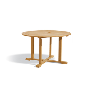 <b>Solid</b> <b>Wood</b> Eco-Friendly Durable <b>Dining</b> <b>Table</b> Umbrella Hole Scandinavian Modern Design Stable Home Furniture for Indoor Outdoor - Product Image 1