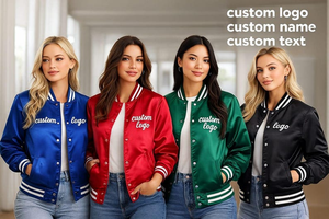 Chaqueta Universitaria de Satén Personalizada 2025 para Unisex – Logotipo, Nombre o Texto Personalizados – Estilo Letterman Ligero - Product Image 4