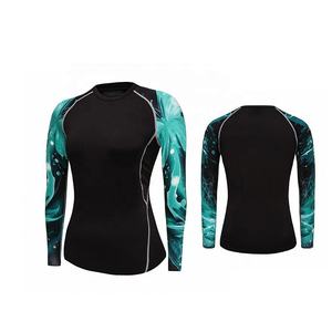 Rashguard de compression MMA à manches longues pour hommes Design de sublimation personnalisable Tissu respirant en gros Compression de grande taille - Product Image 4