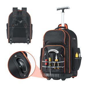 Zaino Porta Attrezzi Resistente con Capacità di Carico di 50 Kg, 72 Tasche, Chiusura a Cerniera e Manico Telescopico Regolabile - Product Image 1
