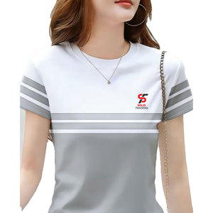 T-shirt de sport extensible haute performance, résistant aux odeurs et à séchage rapide pour femme, idéal pour la course à pied - Product Image 1