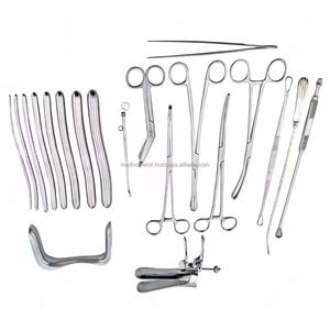Ensemble de 20 instruments chirurgicaux gynécologiques D&C avec dilatateurs, pinces, boîte, fournisseur en gros d'instruments chirurgicaux - Product Image 1