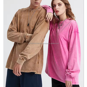 Sudadera Unisex de alta calidad Sudadera personalizada lavada para hombre y mujer Sudaderas casuales de gran tamaño de hip hop de tamaño libre - Product Image 5