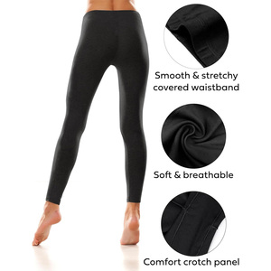 Leggings Deportivos Casuales de Longitud Completa en Color Amarillo para Mujer, Ropa Deportiva Elástica, Pantalones de Yoga de Punto Sin Costuras de Spandex y Algodón, 220g, Cuello Redondo - Product Image 4