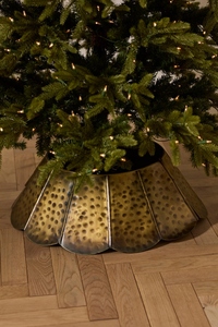 Aluminum Vintage Heavy Duty Large Outdoor Christmas <b>Tree</b> <b>Stand</b> with Scalloped Design - Product Image 5