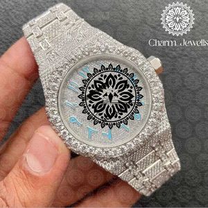 Reloj Mecánico de Lujo Charm de Acero Inoxidable, Caja de 40 mm, Correa de 20 mm, Estilo Vintage Hip Hop, Cristal, Resistencia al Agua de 10 Bares, Fecha Automática - Product Image 2