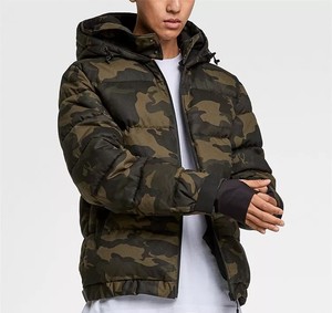 เสื้อแจ็คเก็ตพัฟเฟอร์แฟชั่นลำลองลายพรางสำหรับผู้ชายไซส์ใหญ่ รุ่น CP-MPJ-10 พร้อมฮู้ดและซิป - Product Image 3