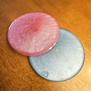 Posavasos de Resina con Flores Secas, Purpurina Botánica y Efecto Mármol Oceánico, Estatua Cuadrada de Resina Hecha a Mano y Personalizada con Efecto Piedra para el Hogar - Product Image 6