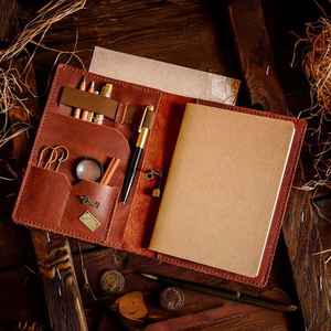 Organisateur de carnet en cuir rechargeable, étui de rangement pour journal, étui d'écriture, NBC-0096 - Product Image 4