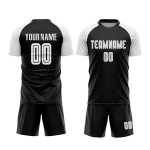 Custom Team Name Soccer Jersey Matching Shorts Set 100% Polyester Breathable Fabric Unisex Adult Sizes for Team Practice - Product Image 6