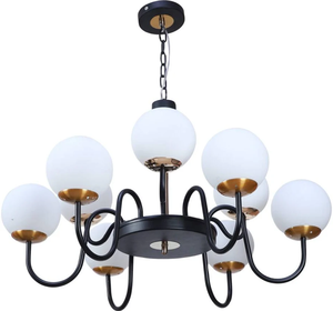 Lámpara colgante contemporánea con halo de metal dorado y focos giratorios integrados, disponible a precios de mayorista. - Product Image 5