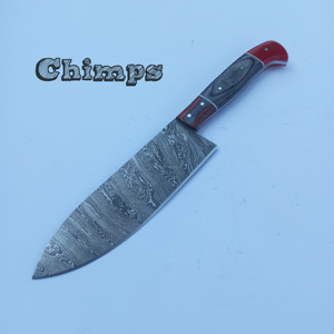 Cuchillo de cocina profesional de alta calidad de 67 capas de acero de Damasco de 8 pulgadas, cuchillo de Chef Santoku, cuchillo de Chef de Damasco con Funda de cuero - Product Image 2