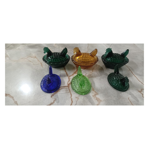 Figurine de coq en verre décoratif de qualité supérieure pour l'affichage sur étagère, centre de table et décoration de bureau - Product Image 4