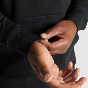 Sweat à capuche décontracté pour homme en molleton de coton doux et chaud pour l'hiver, avec poche kangourou et cordon de serrage réglable – En promotion - Product Image 6