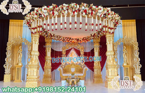 งานแต่งงานที่ไม่ซ้ำกัน Kalyana Mandapam USA ดั้งเดิมทมิฬตกแต่งงานแต่งงาน Mandap คุชราตธีมแต่งงานมหารานีแมนเดปป์สหราชอาณาจักร - Product Image 6