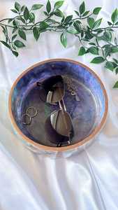 Bol à salade en verre poli, design Wabi-Sabi, passe au lave-vaisselle, écologique, moderne, léger, décoratif, haut de gamme - Product Image 3