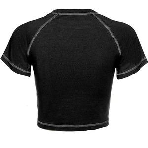 เสื้อครอปท็อปผู้หญิงขายดีสำหรับใส่กลางแจ้ง ผ้าฝ้าย 100% ระบายอากาศได้ดี เหมาะสำหรับฤดูร้อน สไตล์ลำลอง สตรีทแวร์ ทนทาน แห้งเร็ว ผลิตจากผ้าเจอร์ซีย์ - Product Image 6