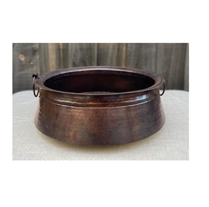 Bol à pédicure en cuivre durable avec finition antique pour la thérapie des pieds et l'utilisation professionnelle en salon - Product Image 4