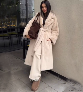 เสื้อโค้ทขนเฟอร์มิงค์เทียมแบบยาวสำหรับผู้หญิง Nesta Sports พร้อมปกเสื้อ รุ่นฤดูหนาวปี 2021 ผลิตภัณฑ์สำเร็จรูปสำหรับการขายแบบดรอปชิปปิ้ง - Product Image 1