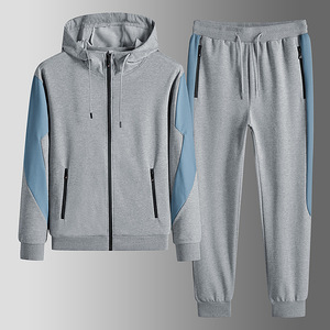 Conjunto Deportivo de Dos Piezas para Hombre, Talla Grande, con Capucha, Transpirable, Ecológico, Ligero, para Gimnasio, con Logotipo Personalizado, Estilo Jogger, Informal, para Invierno - Product Image 3