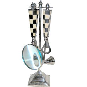 2025 gros oeil verre loupe Antique laiton Design bonne qualité indien artisanat métal Vintage Bronze couleur pour la lecture - Product Image 1