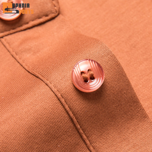 Camisas de Hombre de Talla Grande, Tejidas, Transpirables, Antiarrugas, con Logotipo Personalizado al por Mayor, de Alta Calidad, con Patrón Sólido - Product Image 2